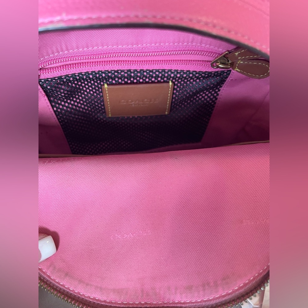 Coach Pink Leatherware Backpack with Ipsy Cosmetic Bag - Picture 8 of 16
